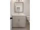 Simple bathroom with a vanity and toilet at 325 Mont Harmony Sw Rd, Powder Springs, GA 30127