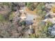 An aerial view of a residential neighborhood at 1531 Harbour Oaks Rd, Tucker, GA 30084