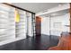 Home office with built-in shelving and large desk at 750 Park Ne Ave # 13W, Atlanta, GA 30326