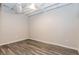 Basement bedroom with modern wood-look flooring and neutral color scheme at 1019 Walnut Creek Dr, Woodstock, GA 30188