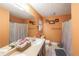 Clean bathroom with double vanity and a shower/tub combo at 2158 Belcourt Dr, Villa Rica, GA 30180