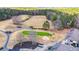 Aerial view of golf course with putting green at 2158 Belcourt Dr, Villa Rica, GA 30180