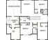 Detailed layout of the second floor, showcasing the owner's suite, bedrooms, bathrooms, and retreat area at 1975 Sage Lake Bend Sw, Marietta, GA 30064