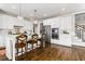 Modern kitchen with white cabinets, stainless steel appliances, and hardwood floors at 370 Park Ne Pl, Atlanta, GA 30317