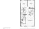 Detailed third floor plan featuring bedrooms, bathrooms, closets, laundry, and stairs at 434 Herring Dr, Acworth, GA 30102