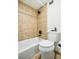 Simple bathroom with shower/tub combo and toilet at 2479 Peachtree Ne Rd # 612, Atlanta, GA 30305