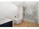 Luxury bathroom with a free-standing tub and a walk-in shower at 1835 W Taylor Ave, East Point, GA 30344