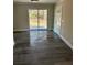 Dining area with sliding glass door and backyard view at 5312 Westford Cir, Atlanta, GA 30349