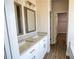 Main bathroom featuring double sink vanity and modern fixtures at 101 Azalea Dr, Villa Rica, GA 30180