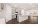 Contemporary kitchen with stainless steel appliances and granite countertops at 989 Cades Walk, Lawrenceville, GA 30045