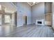 Bright living room with a fireplace, built-in shelving, and soaring ceilings at 3634 Autumn Ridge Pkwy, Marietta, GA 30066