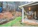 Backyard showing covered patio with dining and an elevated garden at 113 Ambridge Ct, Lawrenceville, GA 30044