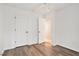 Bedroom with hard surface floors and neutral paint at 113 Ambridge Ct, Lawrenceville, GA 30044