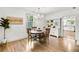 Charming dining room with hardwood floors and a chandelier at 4932 Chisel Way, Duluth, GA 30096