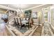 Formal dining room featuring a chandelier and elegant decor at 595 Everton Pl, Grayson, GA 30017