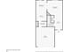 First floor plan showing kitchen, living room, dining room, garage, and bathroom at 604 Beaujolais Ct, Mcdonough, GA 30253