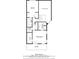 Detailed floor plan showcases the layout of the second floor of the home at 1827 Rockridge Pl, Atlanta, GA 30324