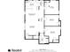 Floor plan of a house showing kitchen, living room, bedrooms and office at 1670 Hosea L Williams Ne Dr, Atlanta, GA 30317