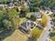 Aerial view of a beautiful home on a large lot, surrounded by mature trees and landscaping at 3420 Aviary Ln, Acworth, GA 30101
