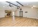 Spacious living room with a fireplace, hardwood floors and vaulted ceilings at 3625 Pointer Rd, Loganville, GA 30052
