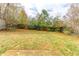 Fenced backyard with open grassy area at 1624 Graystone Dr, Hampton, GA 30228
