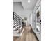 Bright entryway with staircase, wood flooring and glass door at 3290 Ethan Dr, Marietta, GA 30062