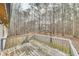 Back deck overlooking wooded lot offers a private retreat at 336 Adelene Way, Dallas, GA 30157