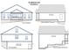 Four-side elevation drawings showcasing the home's exterior design and dimensions at 41 Walnut Trl, Cartersville, GA 30121
