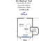 Upstairs loft plan shows an open area with approximately 238 sq ft at 41 Walnut Trl, Cartersville, GA 30121