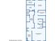 Third floor plan featuring primary bedroom, bathroom, and laundry room at 646 Brashy St, Woodstock, GA 30188