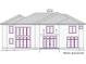 Front elevation of a house with large windows, modern exterior, and stone accents at 174 Devore Rd, Alpharetta, GA 30009