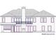 Rear elevation with balcony, large sliding doors, and a fireplace at 174 Devore Rd, Alpharetta, GA 30009