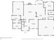 Floor plan showcasing the layout of the first floor with measurements of each room at 2007 Woodside Park Dr, Woodstock, GA 30188