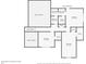 Second floor plan showcasing the layout of bedrooms and bathrooms with clearly labelled dimensions at 2007 Woodside Park Dr, Woodstock, GA 30188