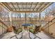 Outdoor balcony featuring a cozy seating area and scenic views of the surrounding landscape at 4458 Paces Battle Nw, Atlanta, GA 30327