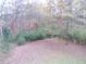 Wooded backyard with leaf covered ground at 10155 Twin Oaks Sw Dr, Covington, GA 30014