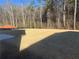 Backyard with new sod and wooded backdrop at 333 Orwell Dr, Social Circle, GA 30025