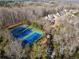 Aerial view of community tennis courts at 2352 Kelman Pl, Dacula, GA 30019
