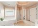 Bathroom features a soaking tub and a separate shower at 2818 Colleton Dr, Marietta, GA 30066