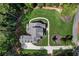 Bird's eye view of house, landscaping, and driveway at 5341 Hill Nw Rd, Acworth, GA 30101