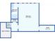 Basement floor plan with one bedroom, one bath, and open space at 5341 Hill Nw Rd, Acworth, GA 30101