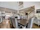 Kitchen and dining area with farmhouse style table and chairs at 5341 Hill Nw Rd, Acworth, GA 30101
