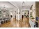 Bright and spacious entryway with hardwood floors and views to the living and dining areas at 5341 Hill Nw Rd, Acworth, GA 30101