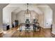 Functional home office with hardwood floors and a large workspace at 5341 Hill Nw Rd, Acworth, GA 30101