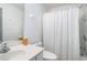 Clean bathroom with a shower and tub combination, and a white sink at 2804 Parkway Cv, Lithonia, GA 30058
