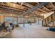 Spacious unfinished basement with exposed ceiling, perfect for creating a customized living space at 514 Perdue Trl, Canton, GA 30115