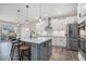 Modern kitchen with stainless steel appliances and an island at 514 Perdue Trl, Canton, GA 30115