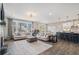 Open concept living space with hardwood floors and a kitchen at 514 Perdue Trl, Canton, GA 30115