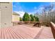 Large deck overlooking backyard with wooden railings at 1251 Irwin Lake Way, Marietta, GA 30064