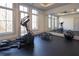 Home gym with elliptical, rebounder, and exercise ball at 5152 Boulder Bluff Way, Suwanee, GA 30024
